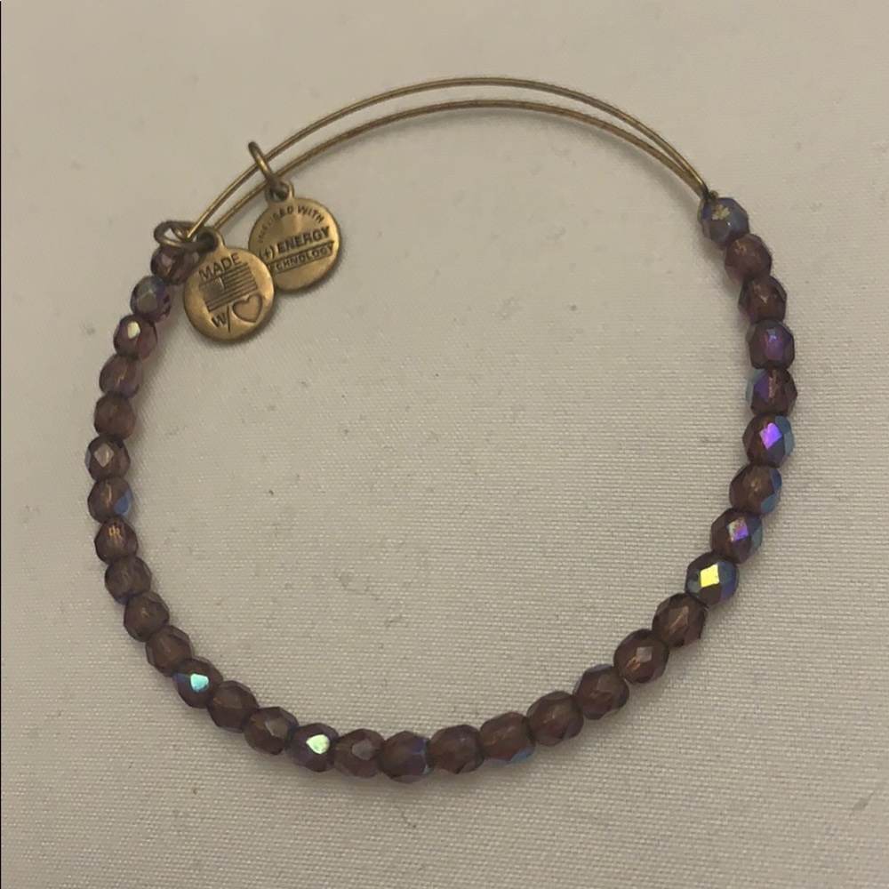 Purple bead Alex and ani bracelet